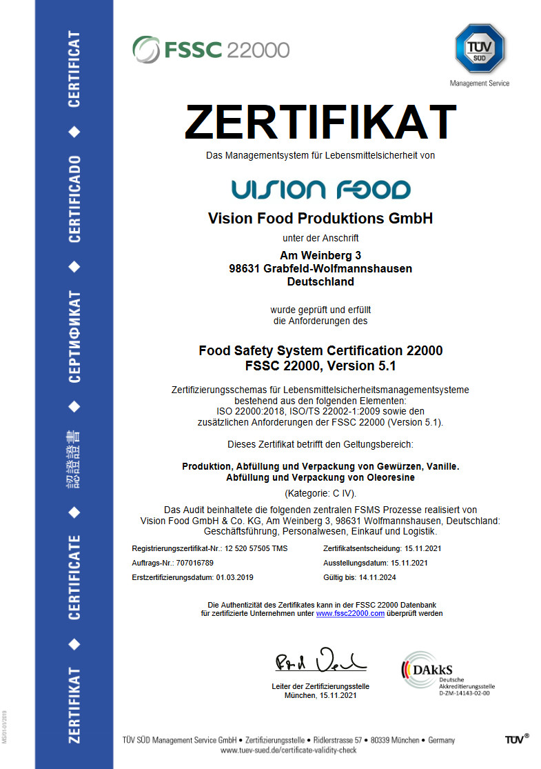 Zertifikat FSC2200